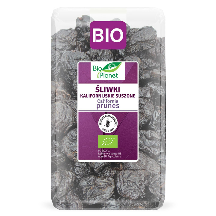 Śliwki Kalifornijskie Suszone Bezglutenowe BIO 1 kg - Bio Planet - Eko