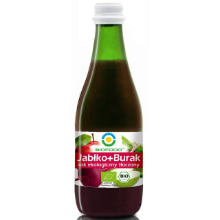 Sok Jabłkowo-Buraczkowy NFC Bezglutenowy BIO 300 ml - Biofood - Ekocha
