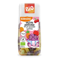 Wężyki Owocowe Bez Żelatyny Bezglutenowe BIO 100 g - Biominki