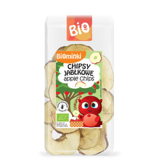 Chipsy Jabłkowe Bezglutenowe BIO 30 g - Biominki - Ekochatka