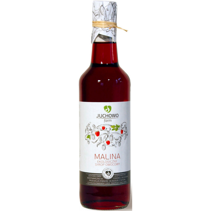 Syrop Malinowy BIO 500 ml - Juchowo Farm - Ekochatka