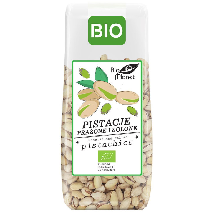 Pistacje Prażone Solone w Łupinach BIO 100 g - Bio Planet - Ekochatka