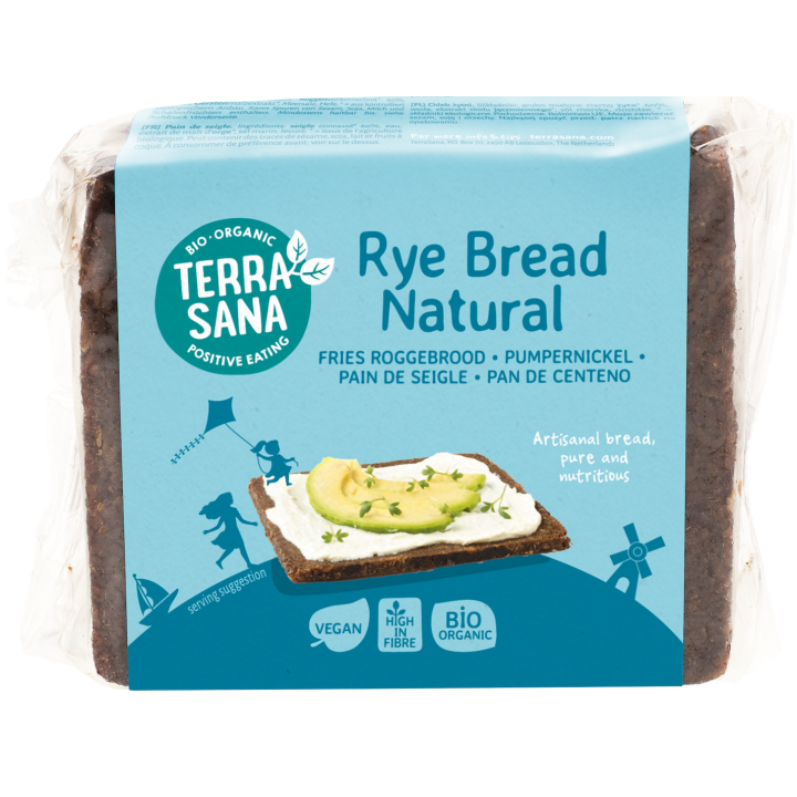 Pumpernikiel Żytni BIO 500 g - Terrasana - Ekochatka