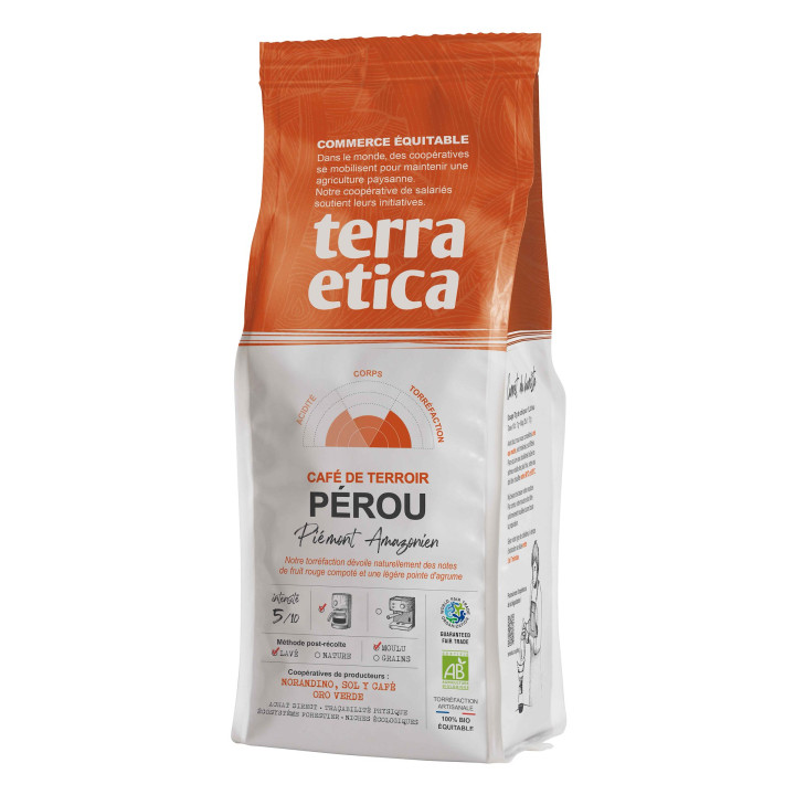 Kawa Mielona Arabica 100% Peru Fair Trade BIO 250 g - Terra Etica - Ek