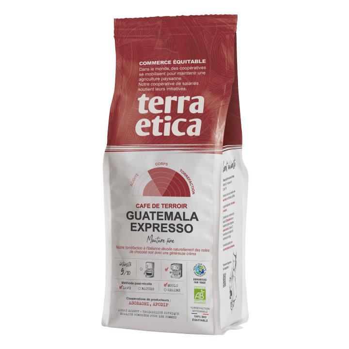 Kawa Mielona Espresso Arabica 100% Gwatemala Fair Trade BIO 250 g - Te