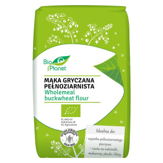 Mąka Gryczana Pełnoziarnista BIO 500 g - Bio Planet - Ekochatka