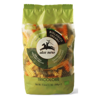 Makaron Trójkolorowy Świderki Semolinowy BIO 500 g - Alce Nero - Ekoch