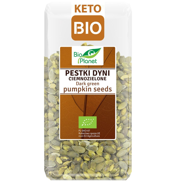 Pestki Dyni Ciemnozielone BIO 350 g - Bio Planet - Ekochatka