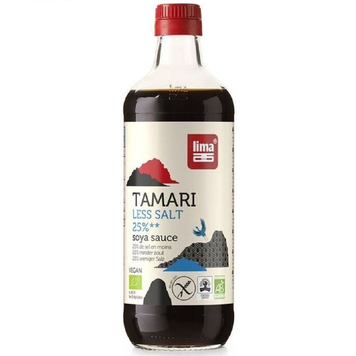 Sos Sojowy Tamari 25% Mniej Soli Bezglutenowy BIO 500 ml - Lima - Ekoc