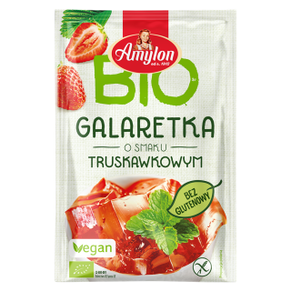 Galaretka z Agarem Truskawkowa Bezglutenowa BIO 40 g - Amylon - Ekocha