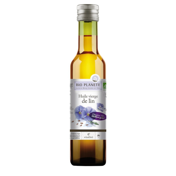 Olej Lniany Tłoczony na Zimno BIO 250 ml - Bio Planete - Ekochatka