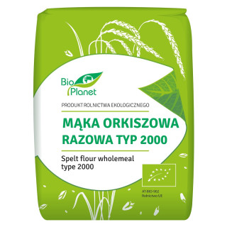 Mąka Orkiszowa Razowa Typ 2000 BIO 1 kg - Bio Planet - Ekochatka