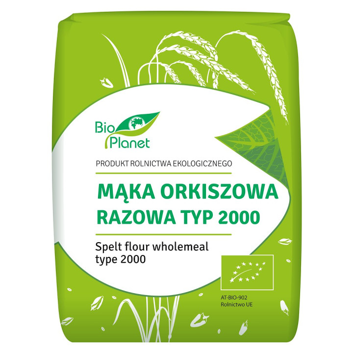 Mąka Orkiszowa Razowa Typ 2000 BIO 1 kg - Bio Planet - Ekochatka