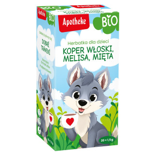 Herbatka dla Dzieci Koper Wloski Melisa i Mieta BIO 30 g - Apotheke - 