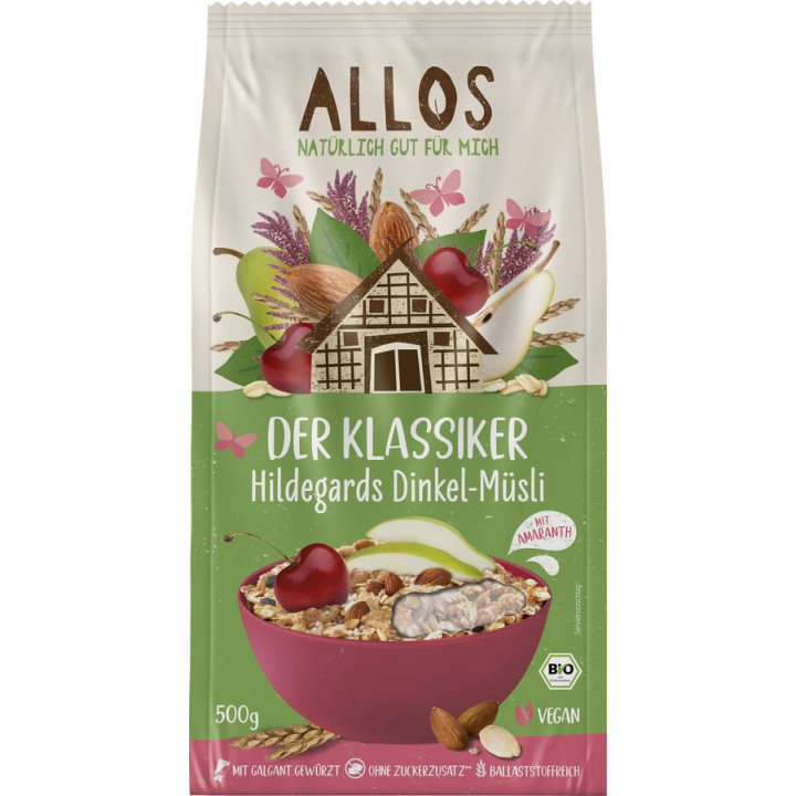 Musli Orkiszowe Św. Hildegardy BIO z Amarantusem 500 g - Allos - Ekoch