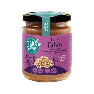 Tahini Ciemne Pasta Sezamowa z Nieluskanego Sezamu BIO 250 g - Terrasa