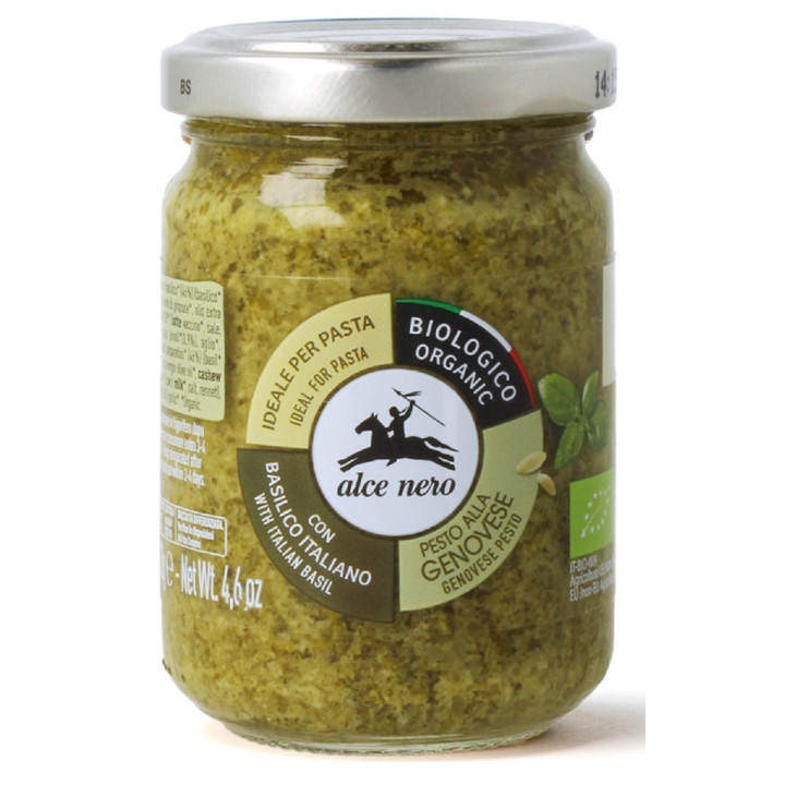 Pesto Genovese Sos Bazyliowy BIO 130 g - Alce Nero - Ekochatka