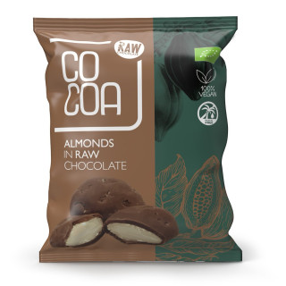 Migdały w Czekoladzie Surowej BIO 70 g - Cocoa - Ekochatka
