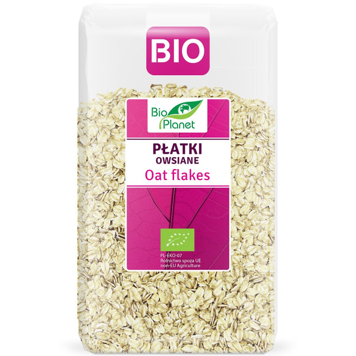 Płatki Owsiane BIO 600 g - Bio Planet - Ekochatka
