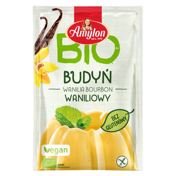 Budyń Waniliowy Bezglutenowy BIO 40 g - Amylon - Ekochatka
