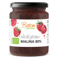 Konfitura Malinowa 80% Owocow BIO 260 g - Batom
