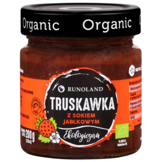 Slodka Przekaska Truskawkowa Bez Cukru BIO 200 g - Runoland - Ekochatk