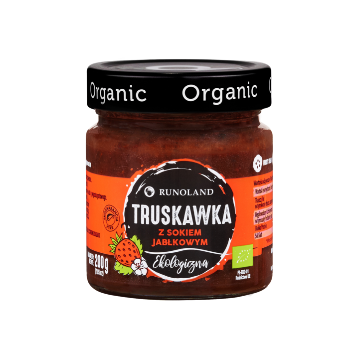 Slodka Przekaska Truskawkowa Bez Cukru BIO 200 g - Runoland - Ekochatk