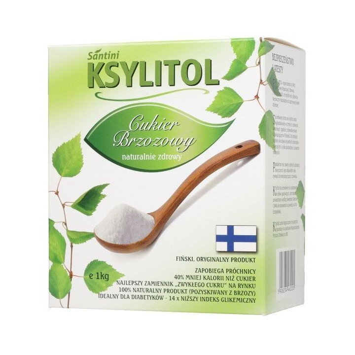 Ksylitol Finski Cukier Brzozowy 1 kg - Santini - Ekochatka