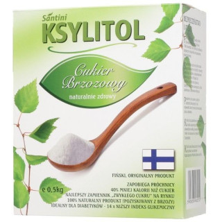 Ksylitol Finski Cukier Brzozowy 500 g - Santini - Ekochatka