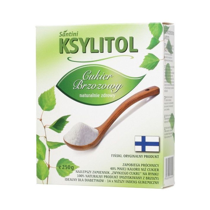 Ksylitol Finski Cukier Brzozowy 250 g - Santini - Ekochatka