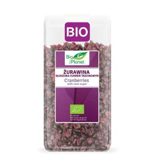 Żurawina Suszona z Cukrem Trzcinowym BIO 400 g - Bio Planet - Ekochatk
