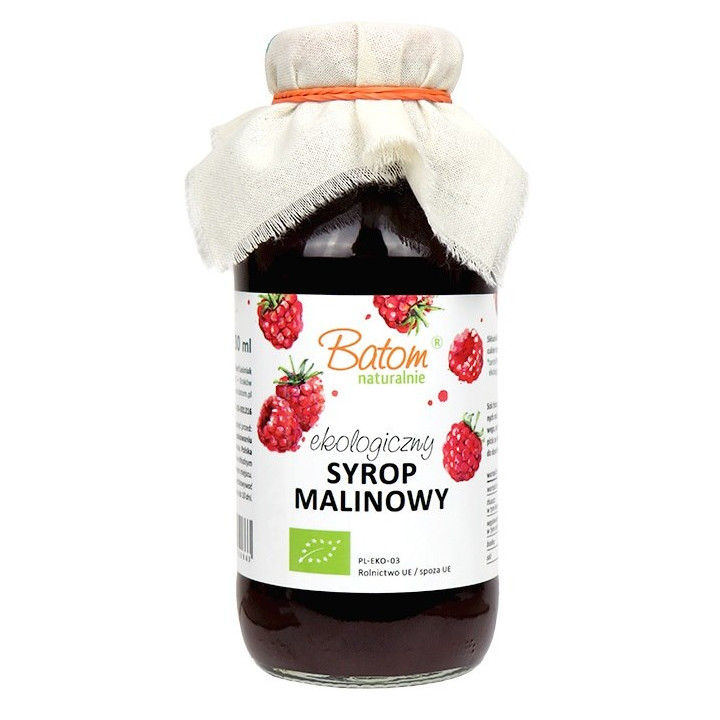 Syrop Malinowy BIO 330 ml - Batom - Ekochatka