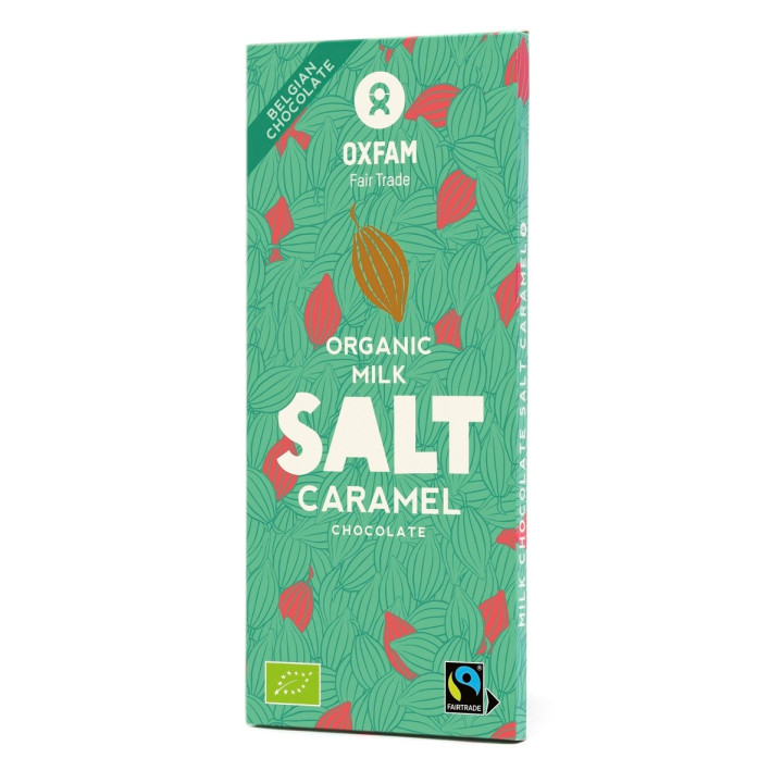 Czekolada Mleczna ze Slonym Karmelem Fair Trade BIO 100 g - Oxfam - Ek