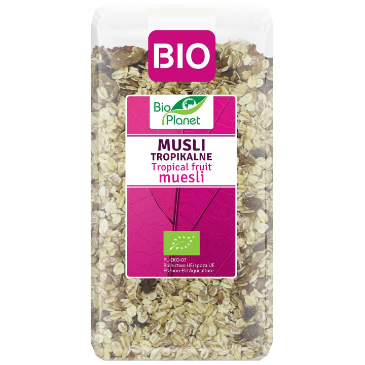 Musli Tropikalne z Mango i Ananasem BIO 300 g - Bio Planet - Ekochatka