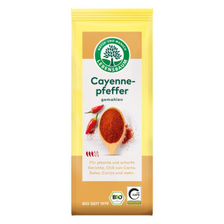Chili Cayenne Mielone BIO 50 g - Lebensbaum - Ekochatka