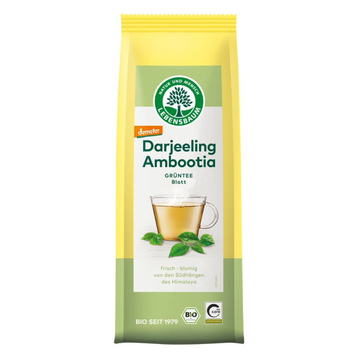 Herbata Zielona Darjeeling Liściasta Demeter BIO 50 g - Lebensbaum - E