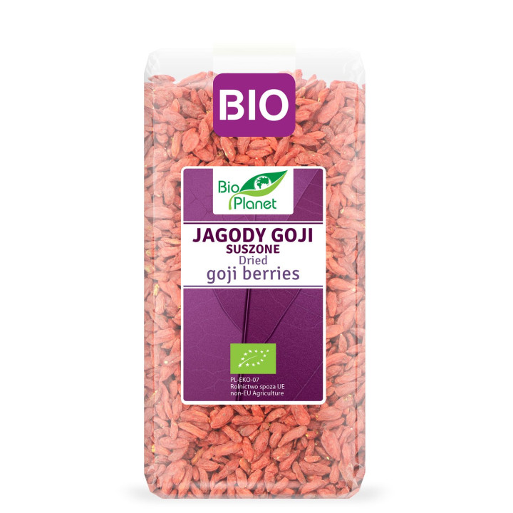 Jagody Goji Suszone BIO 250 g - Bio Planet - Ekochatka