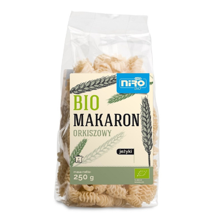 Makaron Orkiszowy Jeżyki BIO 250 g - Niro - Ekochatka