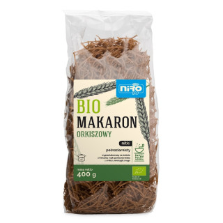 Makaron Orkiszowy Razowy Nitki BIO 400 g - Niro - Ekochatka