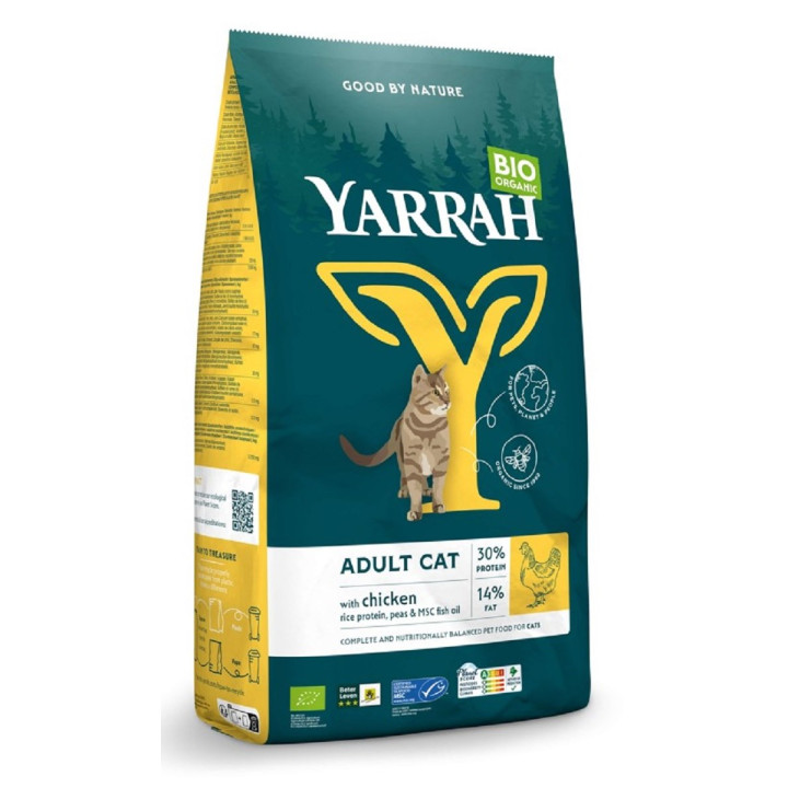 Karma dla Kota z Kurczakiem BIO 800 g - Yarrah - Ekochatka