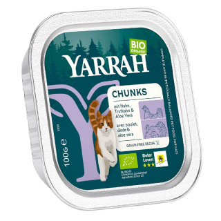 Karma Mokra dla Kota Kurczak i Indyk z Aloesem BIO 100 g - Yarrah - Ek