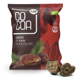 Daktyle w Surowej Czekoladzie BIO 70 g - Cocoa - Ekochatka