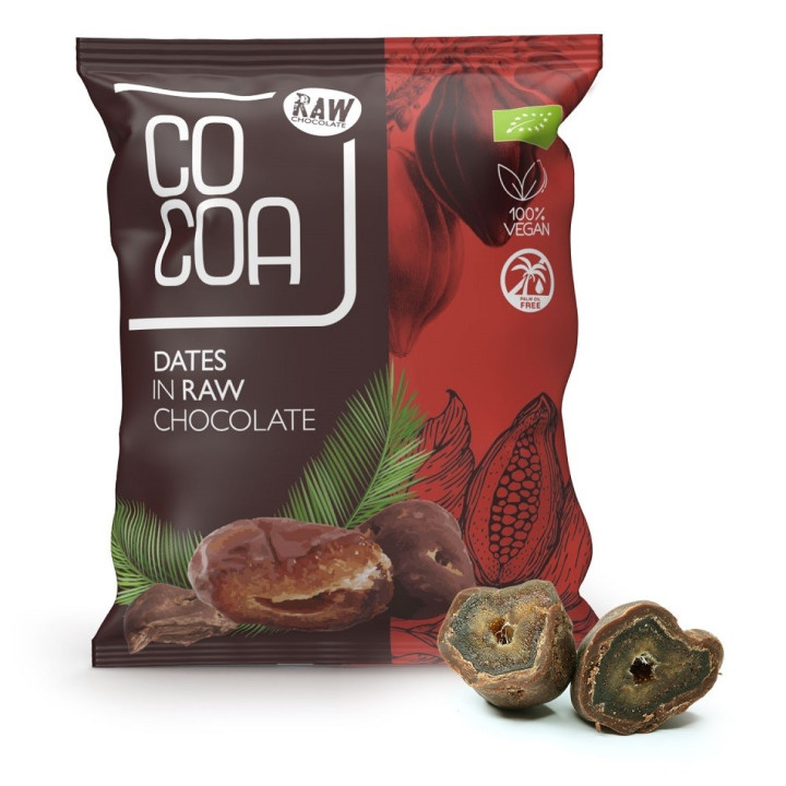 Daktyle w Surowej Czekoladzie BIO 70 g - Cocoa - Ekochatka