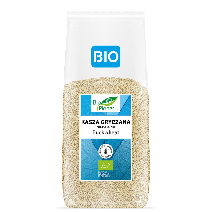 Kasza Gryczana Niepalona Bezglutenowa BIO 1 kg - Bio Planet - Ekochatk
