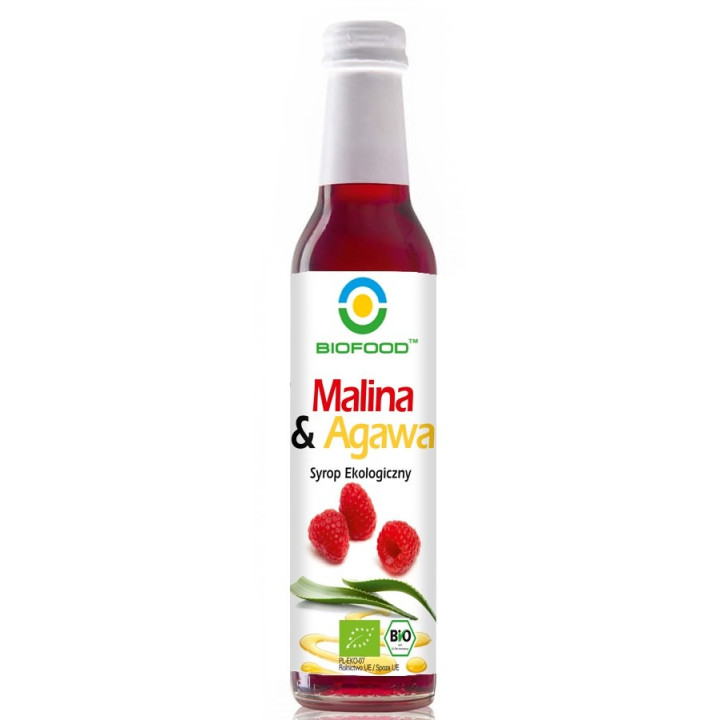 Syrop Malinowy z Agawą BIO 250 ml - Biofood - Ekochatka