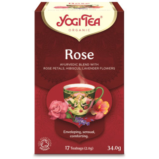 Herbatka Tao Rose z Płatkami Róży i Hibiskusem BIO 17 x 2 g - Yogi Tea