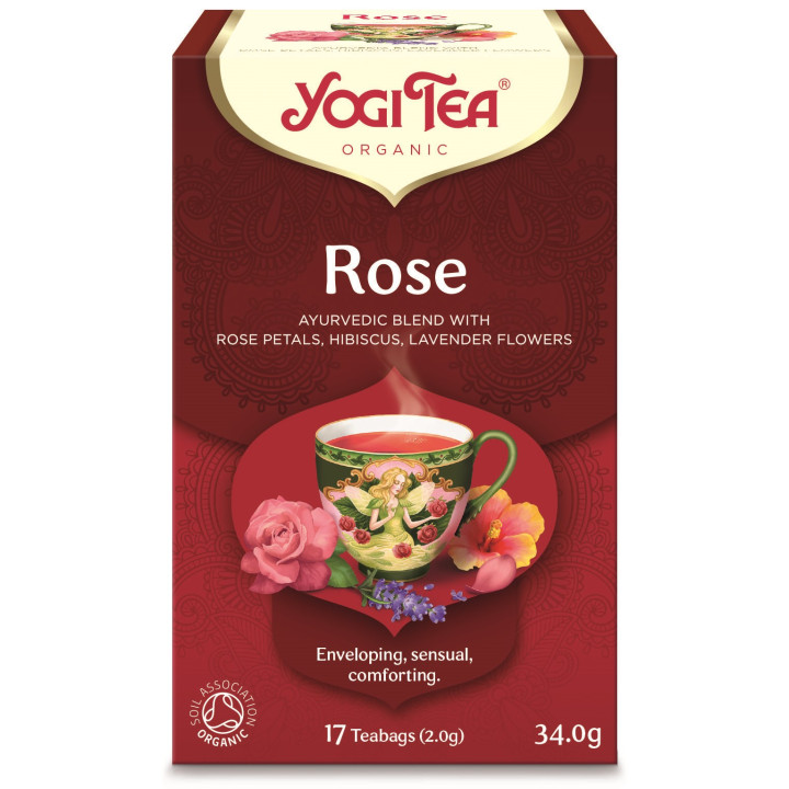 Herbatka Tao Rose z Płatkami Róży i Hibiskusem BIO 17 x 2 g - Yogi Tea