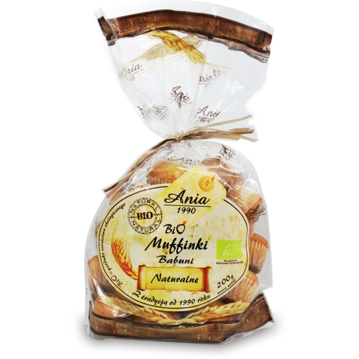 Muffinki Babuni Naturalne BIO 200 g - Bio Ania - Ekochatka