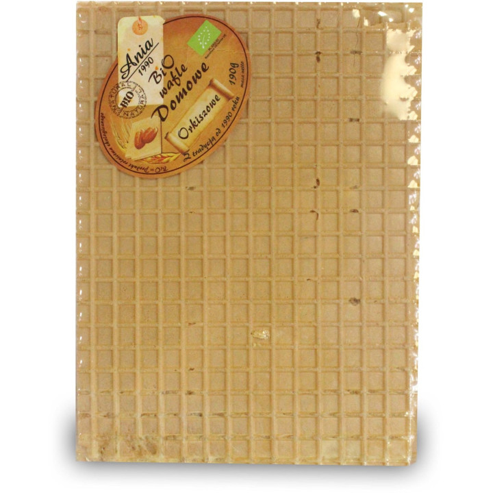 Wafle Orkiszowe Domowe bez Dodatku Cukrów BIO 190 g - Bio Ania - Ekoch