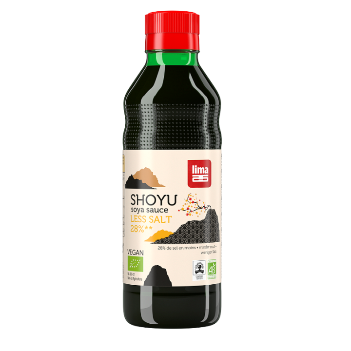 Sos Sojowy Shoyu 28% Mniej Soli BIO 250 ml - Lima - Ekochatka